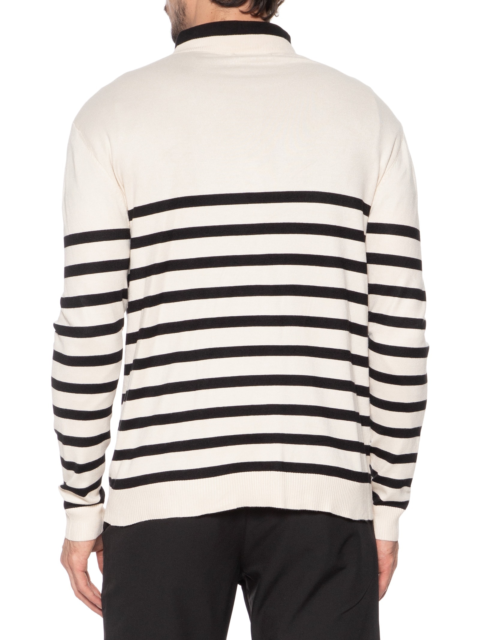 Suéter Masculino Gola Redonda Casual Off White '2 Essential