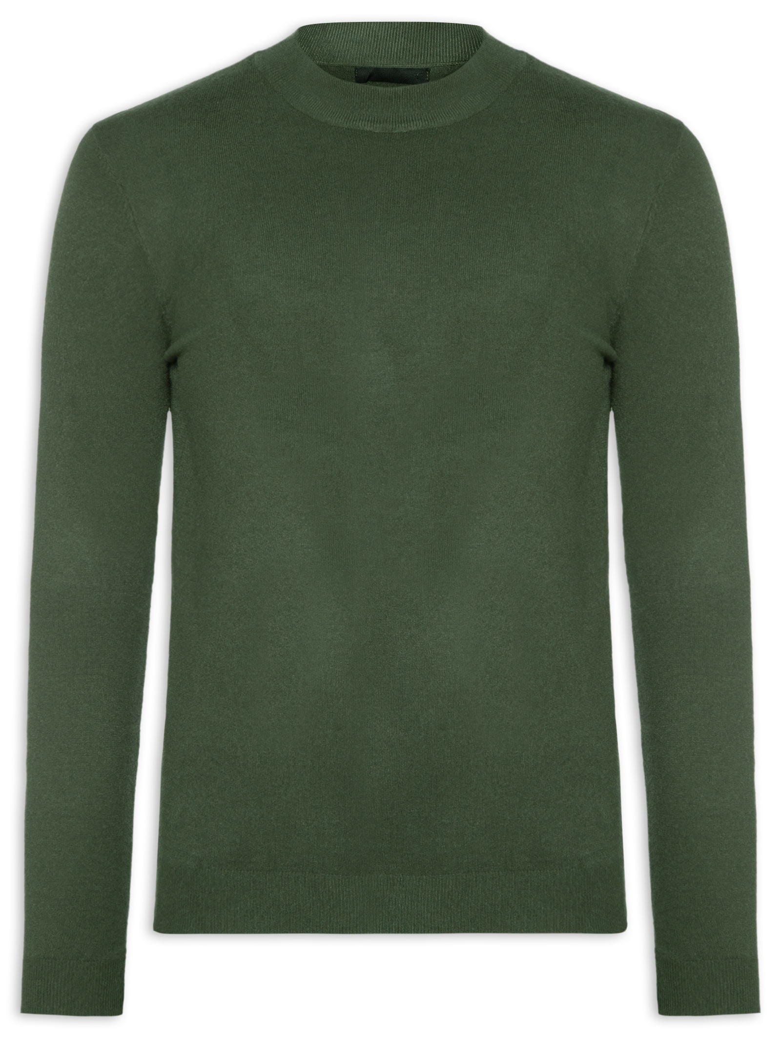 Suéter Masculino Gola Redonda Casual Verde '2 Essential