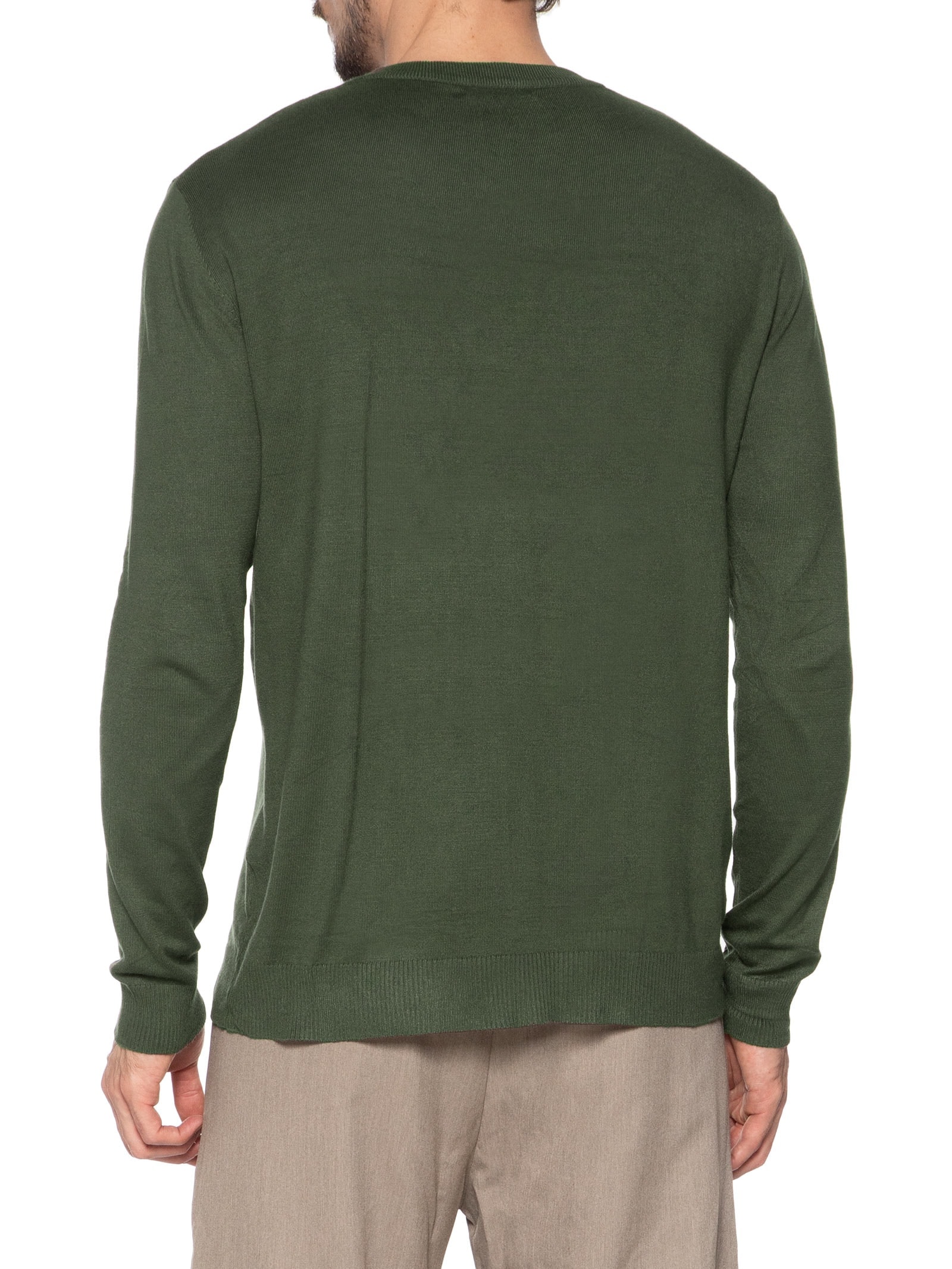 Suéter Masculino Gola Redonda Casual Verde '2 Essential