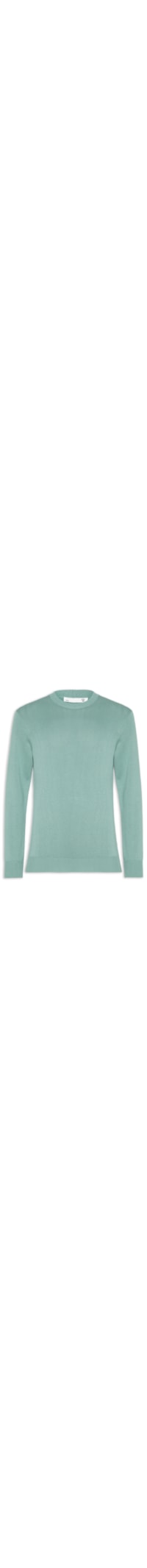Suéter Masculino Gola Redonda Manga Longa Algodão Pima Com Cashmere – Verde