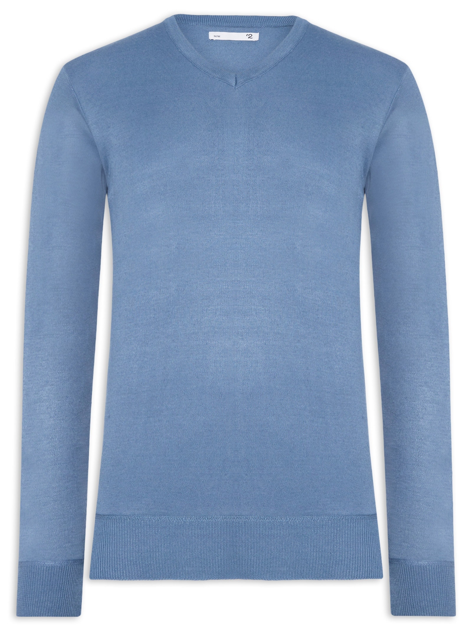 Suéter Masculino Gola V Azul '2 Essential