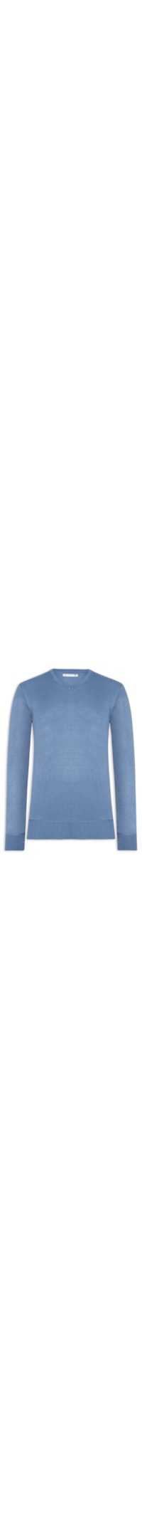 Suéter Masculino Gola V - Azul