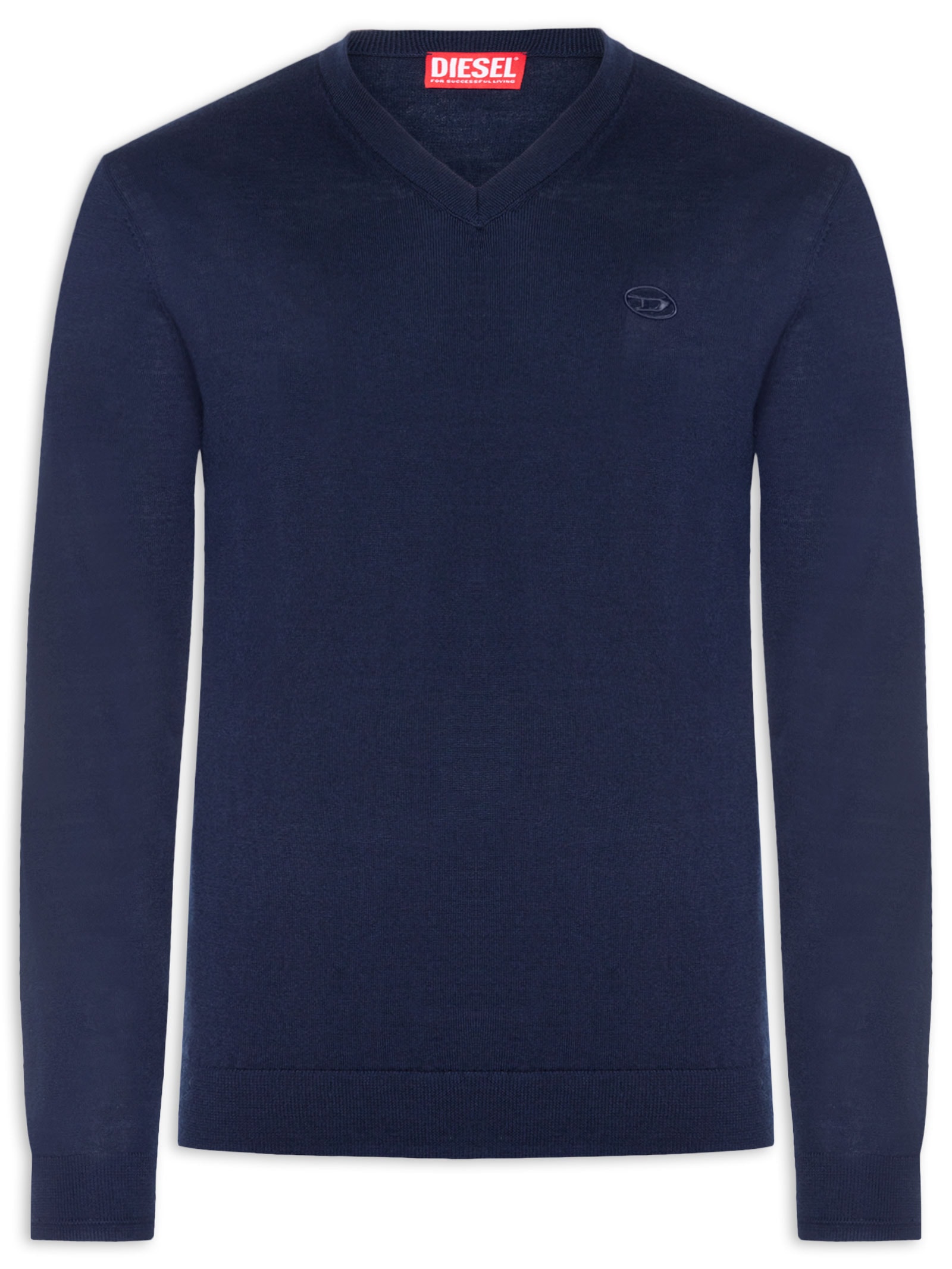 Suéter Masculino Gola V Azul Diesel