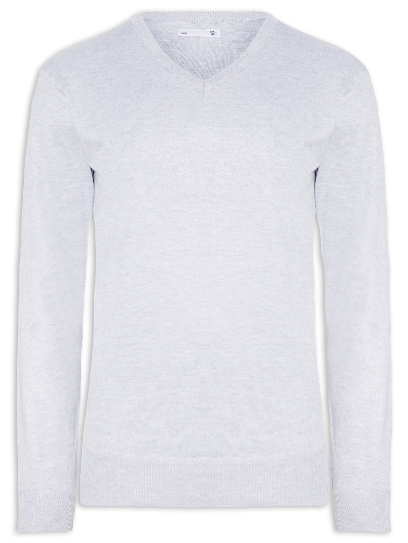 Suéter Masculino Gola V Cinza '2 Essential