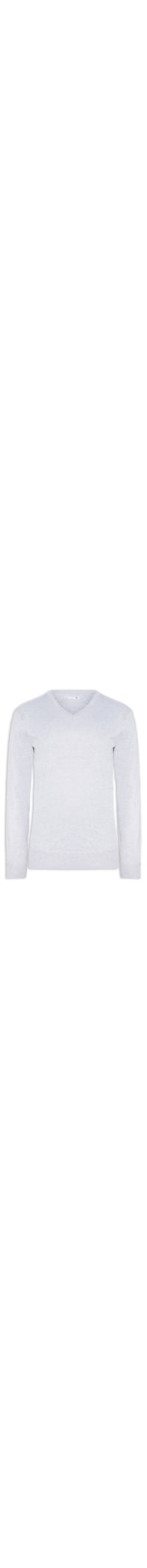 Suéter Masculino Gola V - Cinza