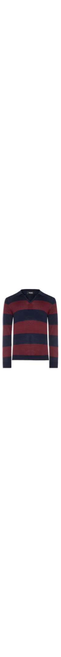 Suéter Masculino Gola V Listrado – Vermelho
