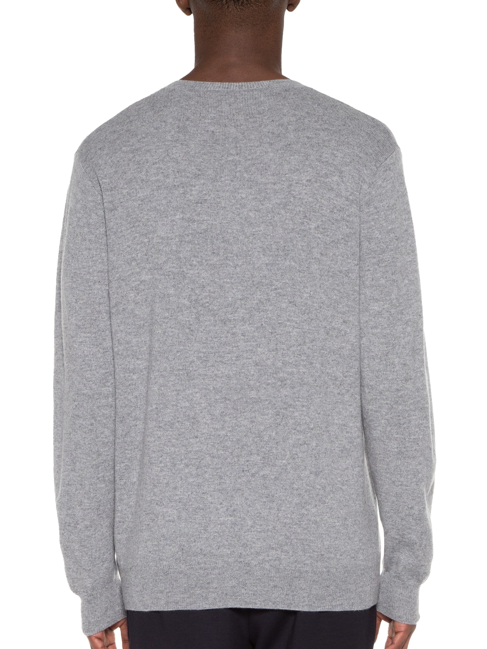 Suéter Masculino  Gola V Puro Cashmere Cinza '2 Essential