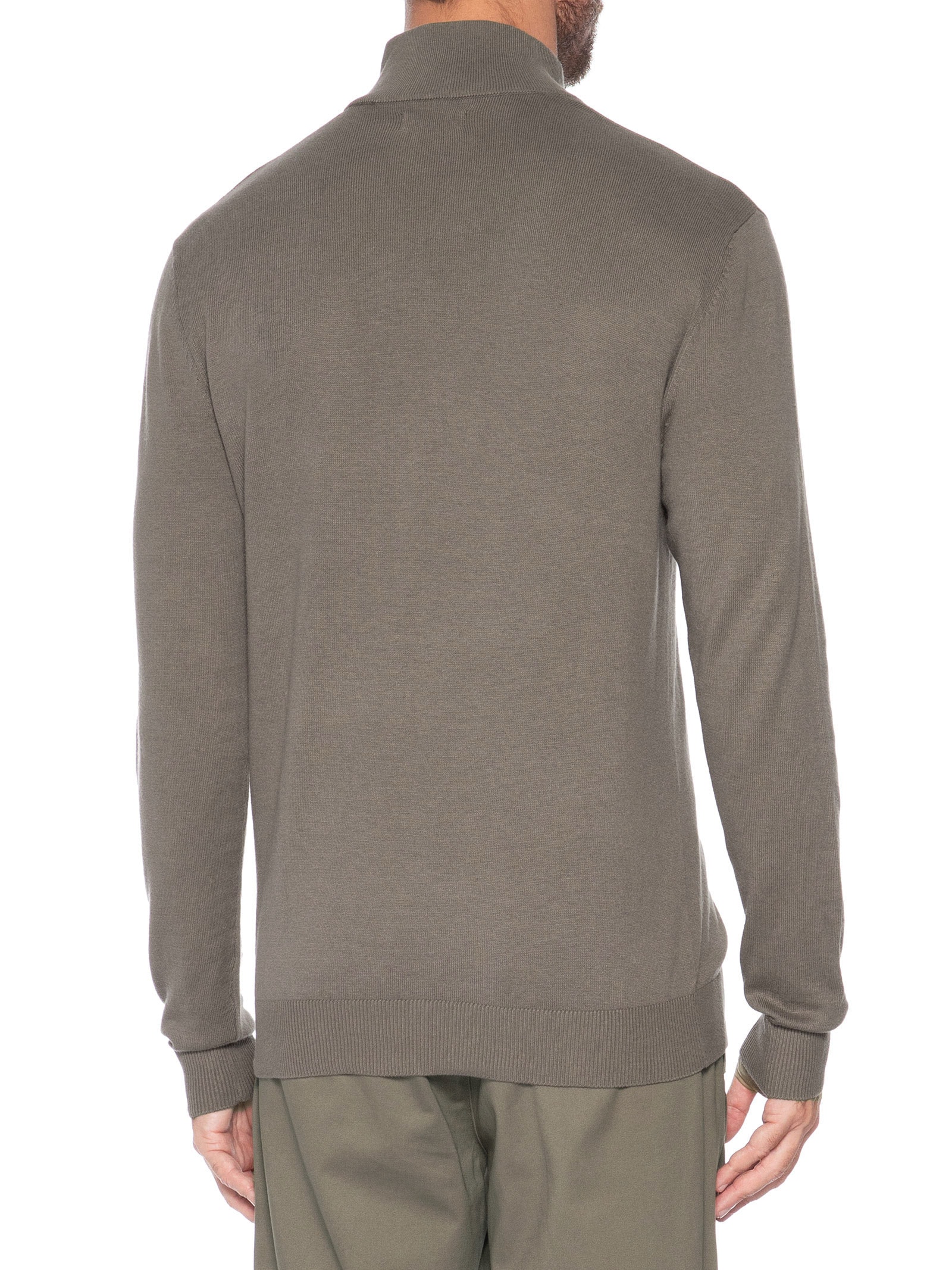 Suéter Masculino Half Zip Algodão Com Viscose Marrom Jack & Jones