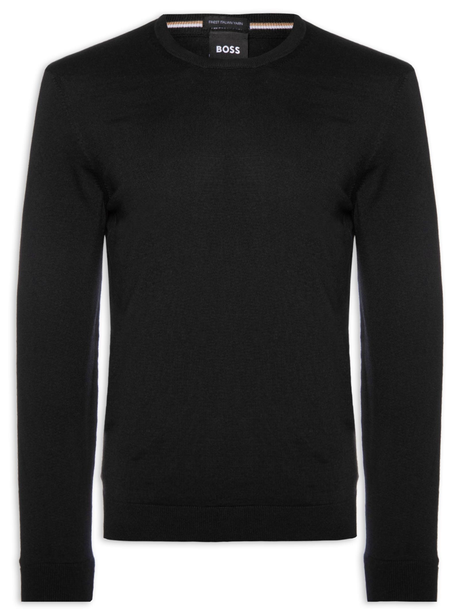 Suéter Masculino Leno P Preto Boss