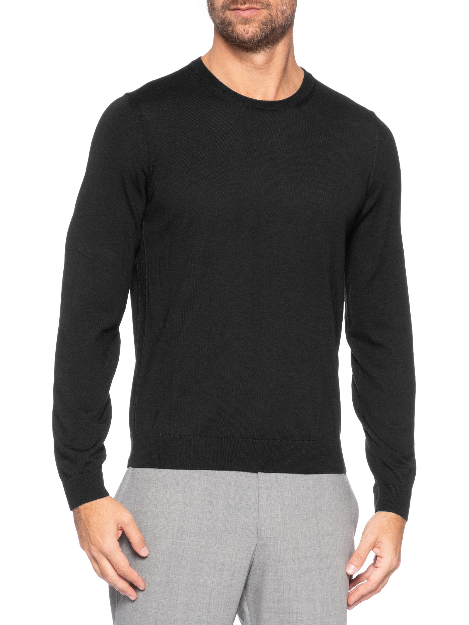 Suéter Masculino Leno P Preto Boss