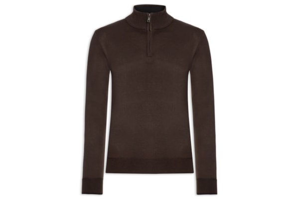 Suéter Masculino Natura Drape - Marrom