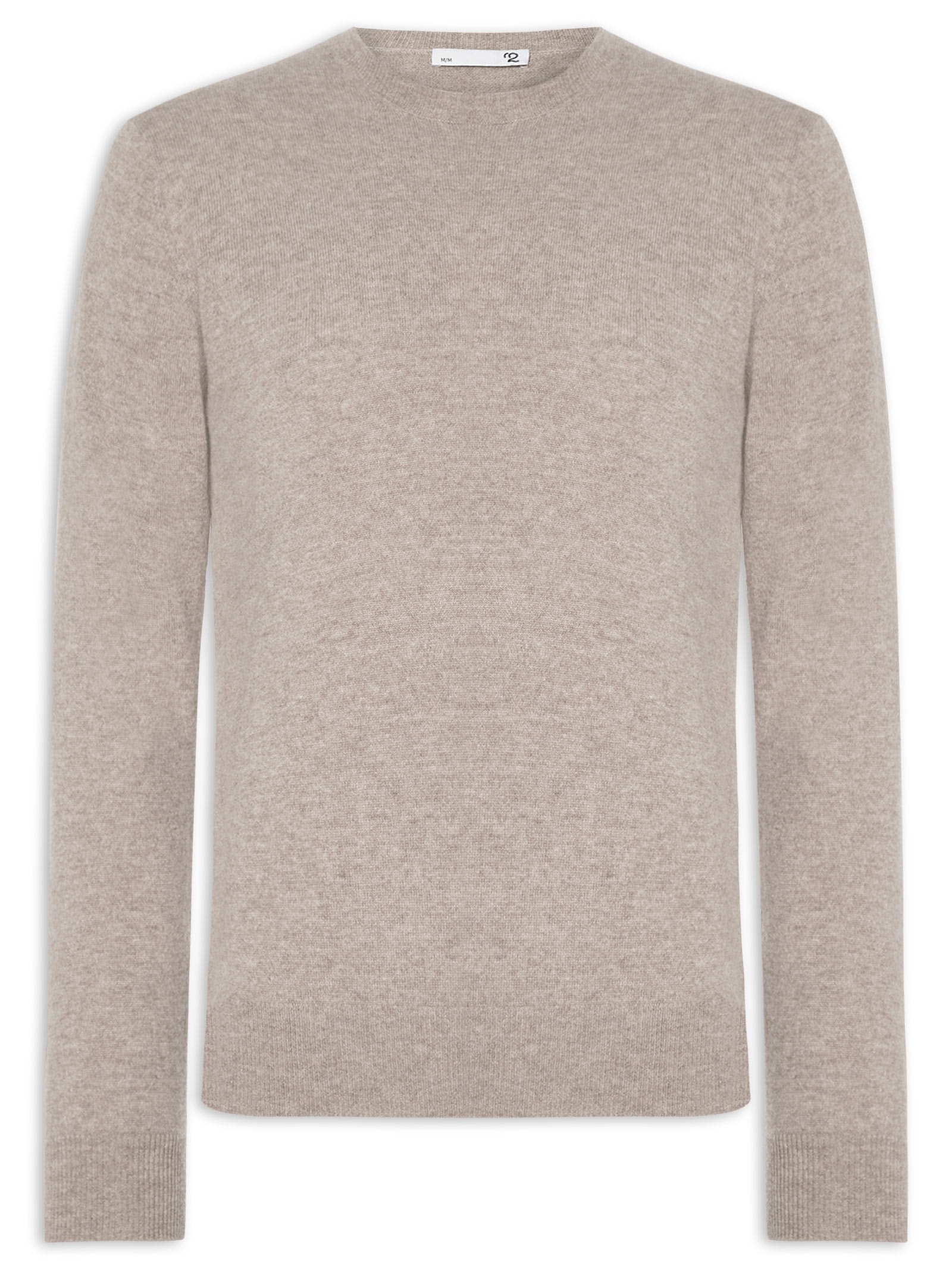 Suéter Masculino Puro Cashmere Gola Careca Bege '2 Essential