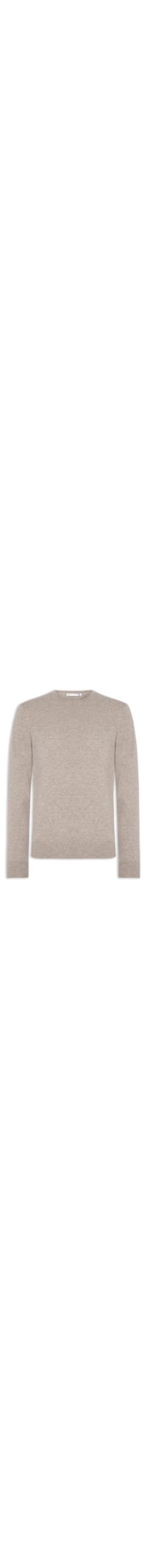 Suéter Masculino Puro Cashmere Gola Careca - Bege
