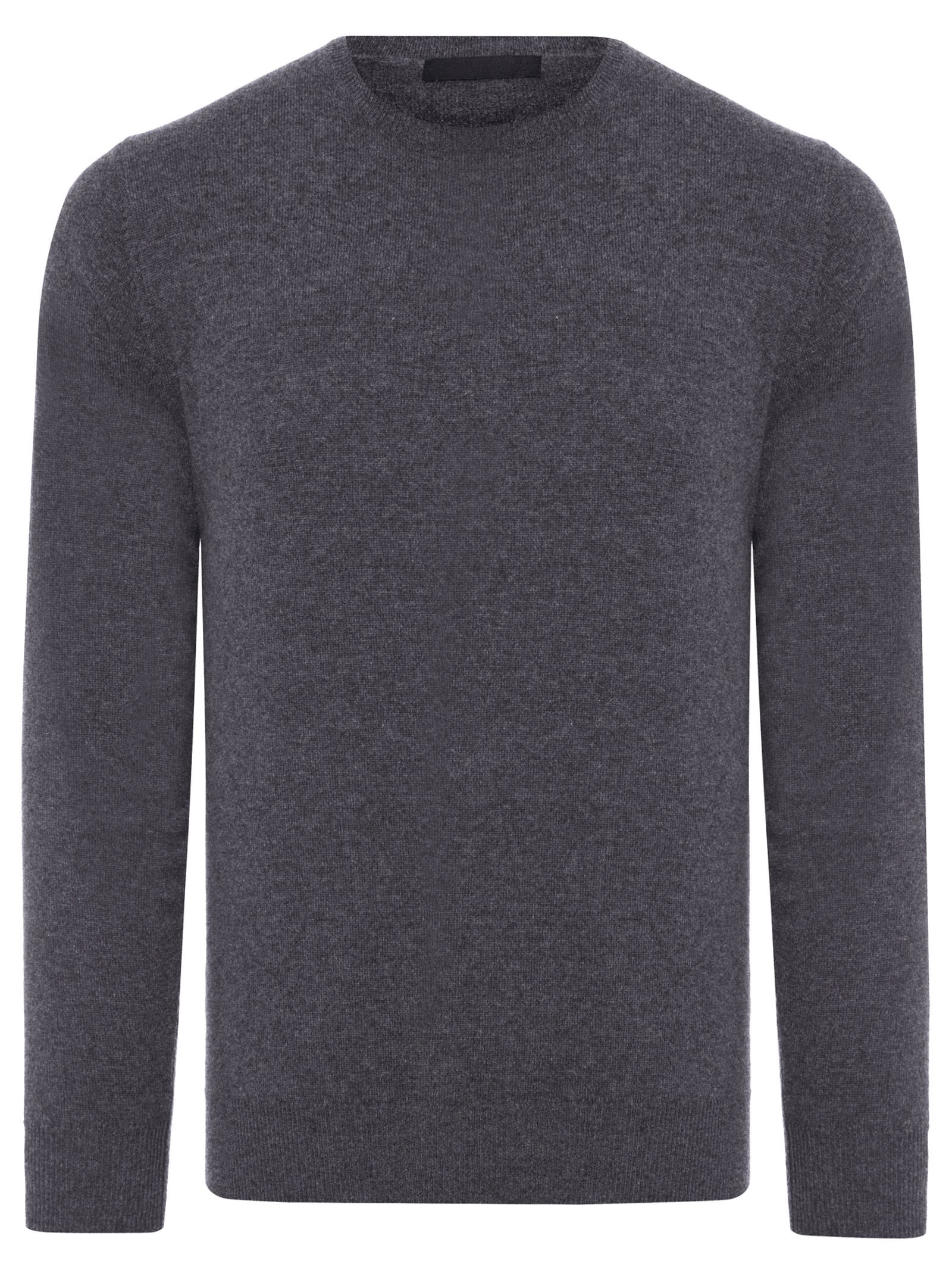 Suéter Masculino Puro Cashmere Gola Careca Cinza '2 Essential