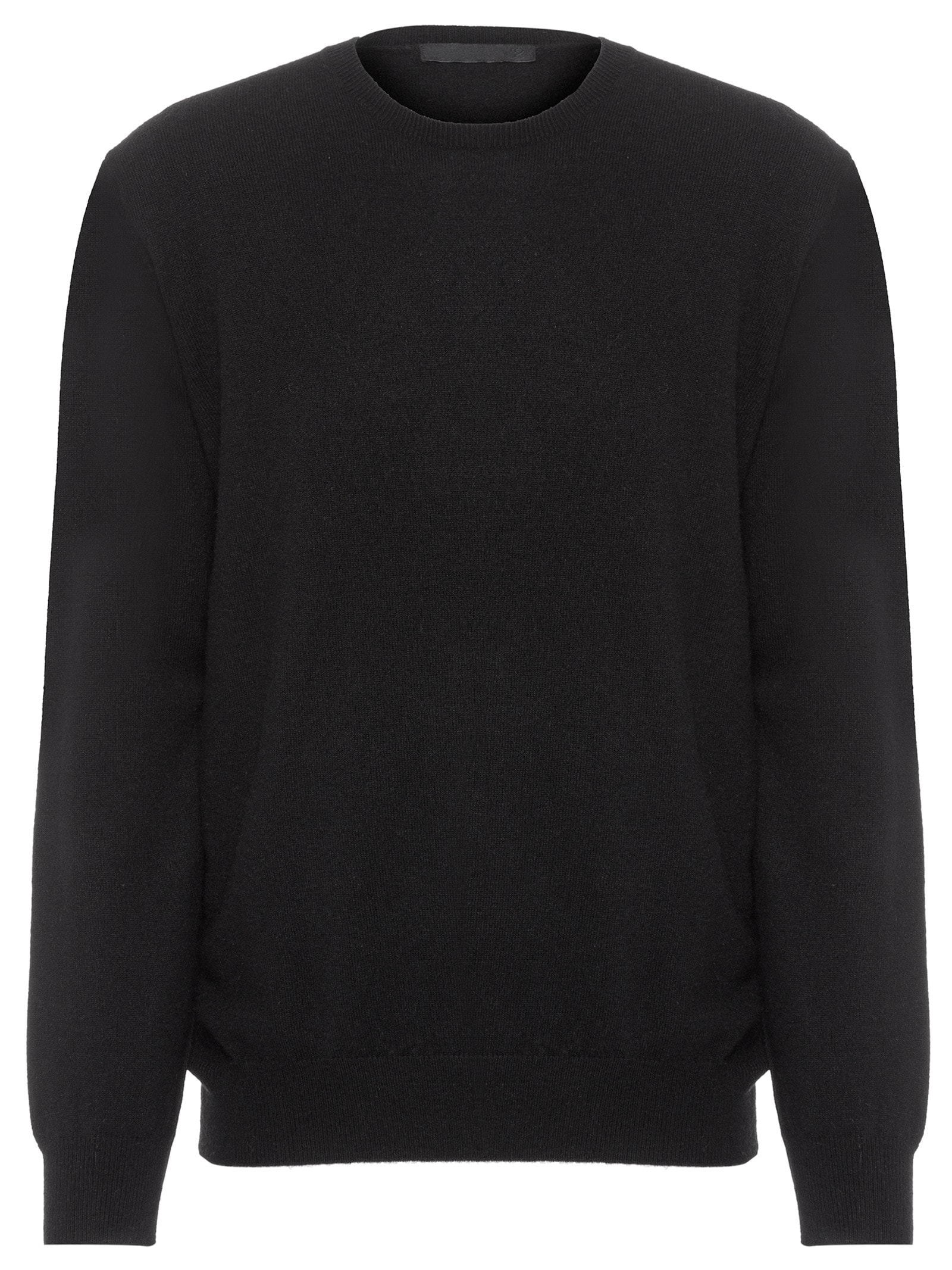 Suéter Masculino Puro Cashmere Gola Careca Preto '2 Essential
