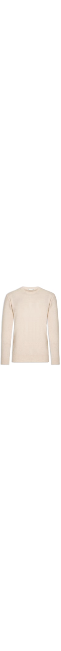 Suéter Masculino Puro Cashmere Gola Redonda - Bege