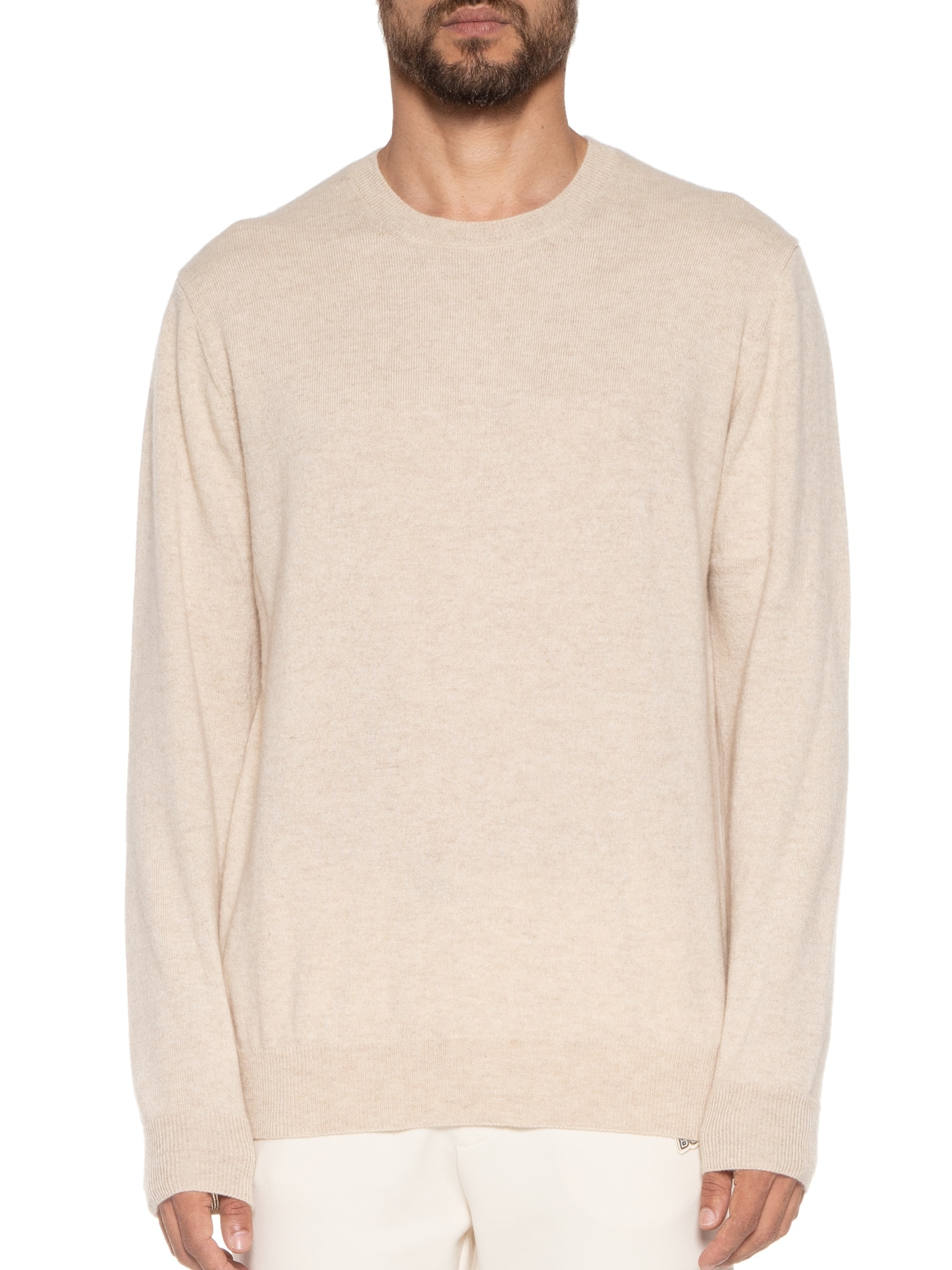 Suéter Masculino Puro Cashmere Gola Redonda Bege '2 Essential