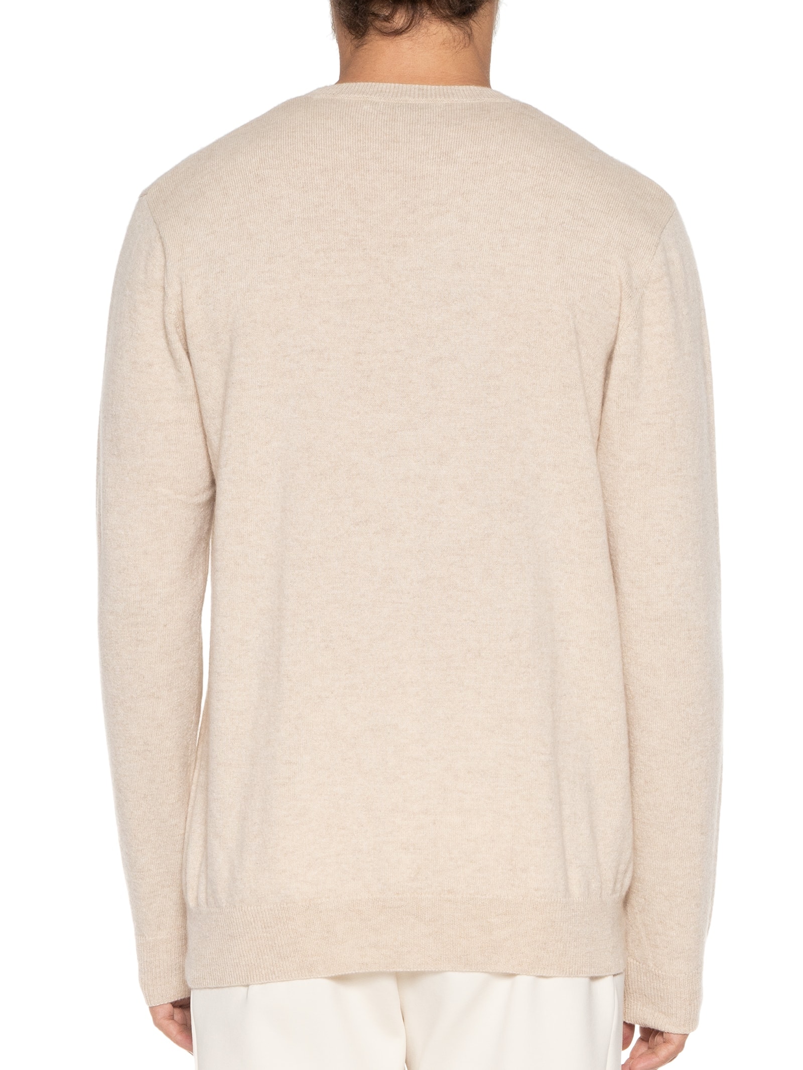 Suéter Masculino Puro Cashmere Gola Redonda Bege '2 Essential