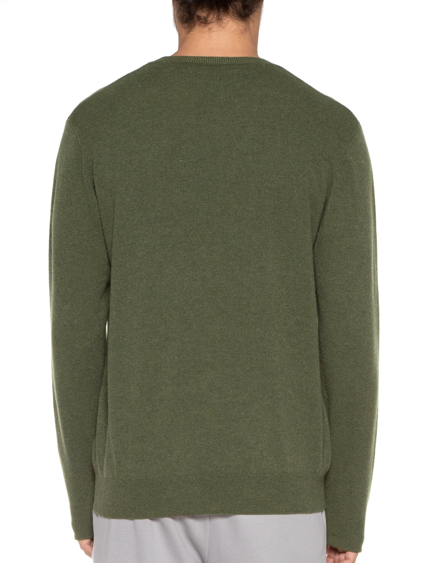 Suéter Masculino Puro Cashmere Gola Redonda Verde '2 Essential