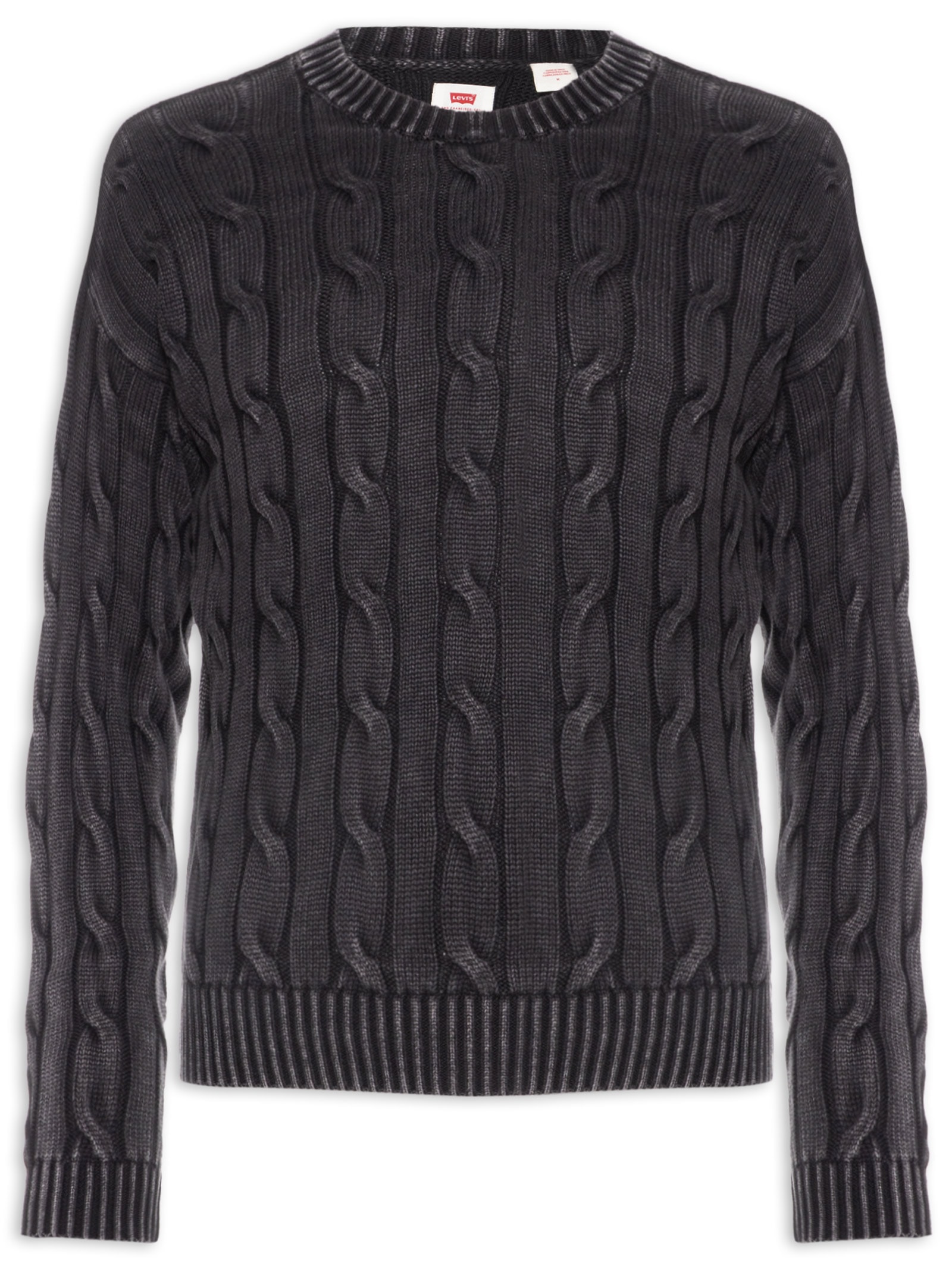 Suéter Masculino Relaxed Fit Carmel Cable Preto Levi's