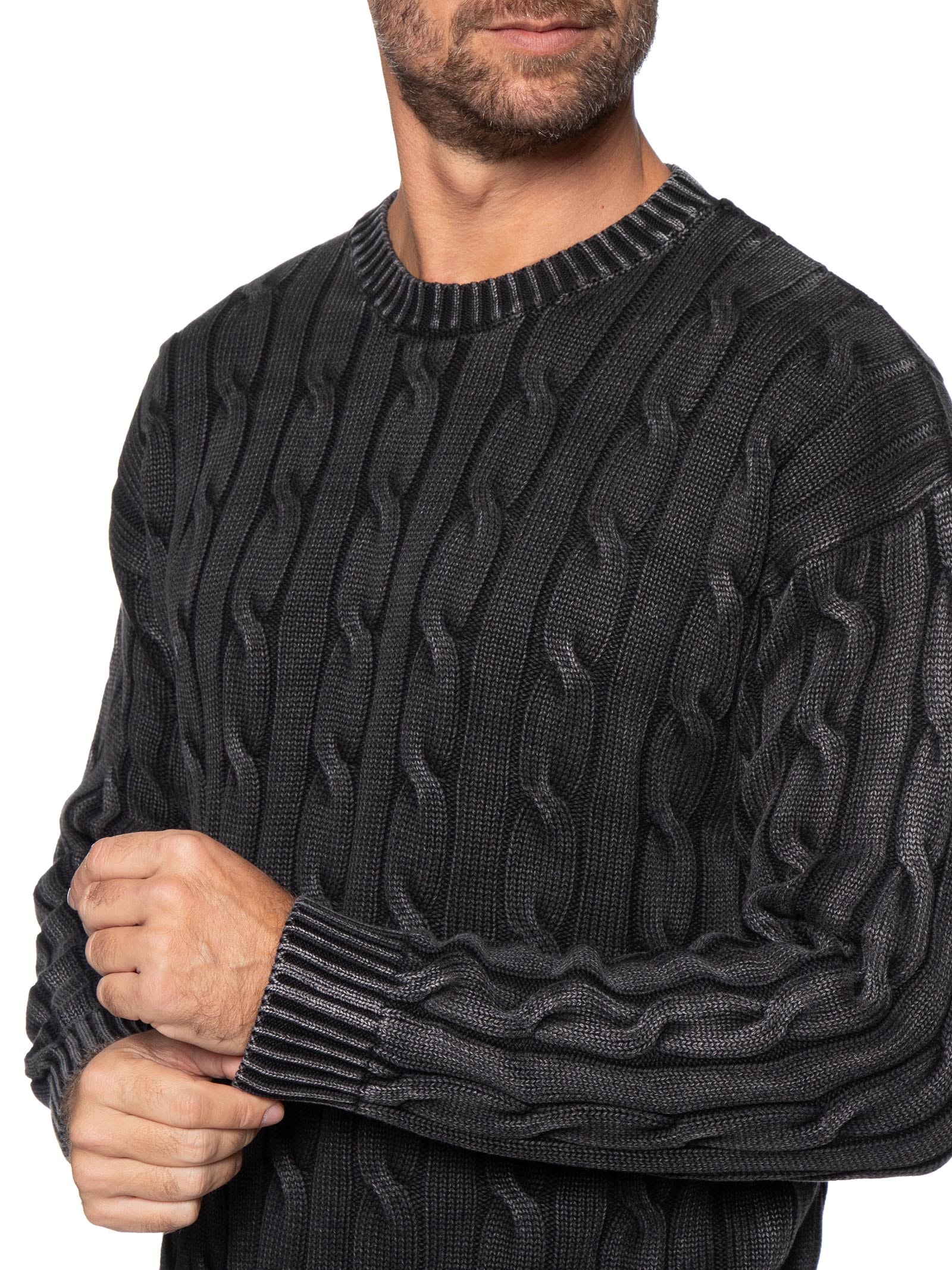 Suéter Masculino Relaxed Fit Carmel Cable Preto Levi's