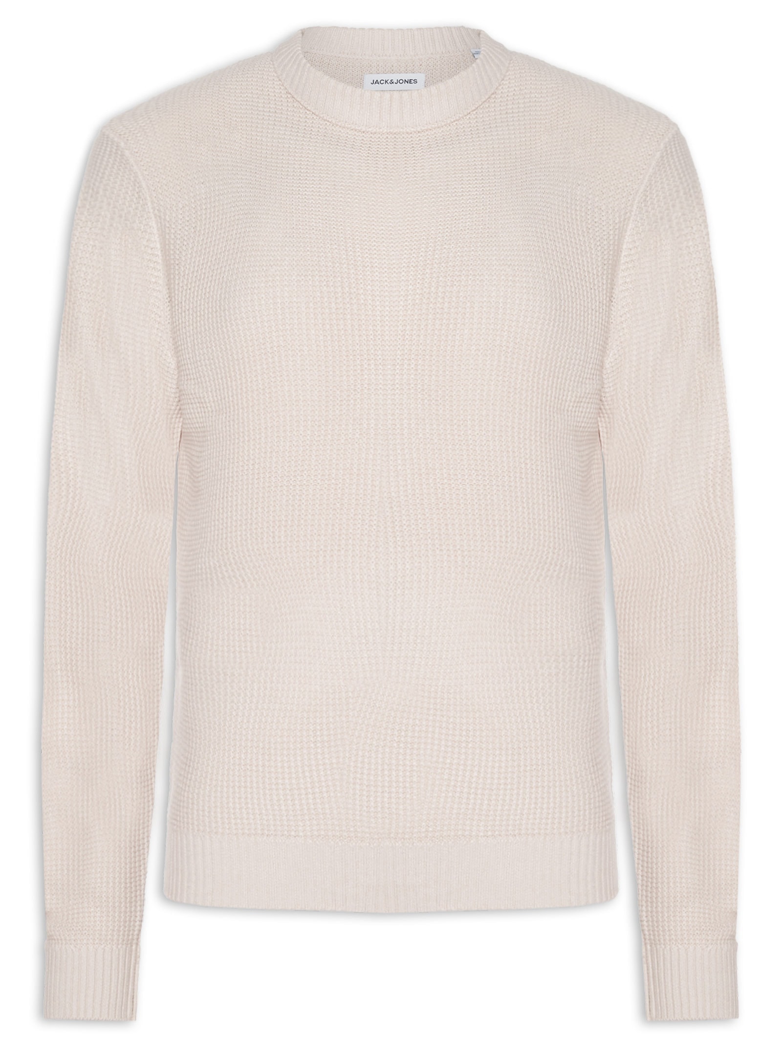 Suéter Masculino Roy Gola Careca Tricot Bege Jack & Jones