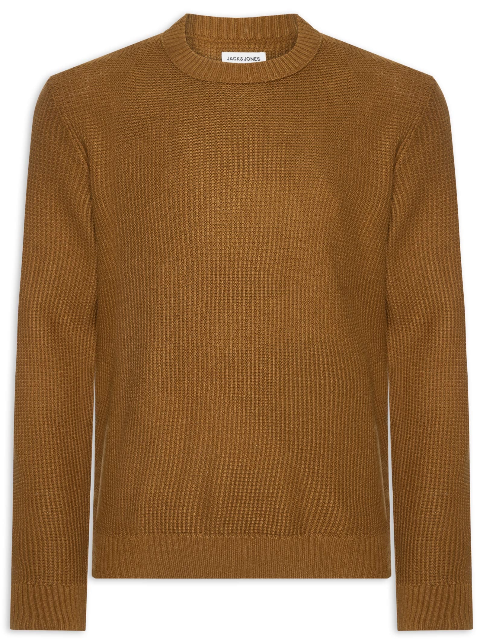 Suéter Masculino Roy Gola Careca Tricot Marrom Jack & Jones