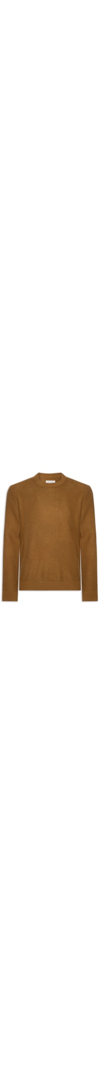 Suéter Masculino Roy Gola Careca Tricot - Marrom