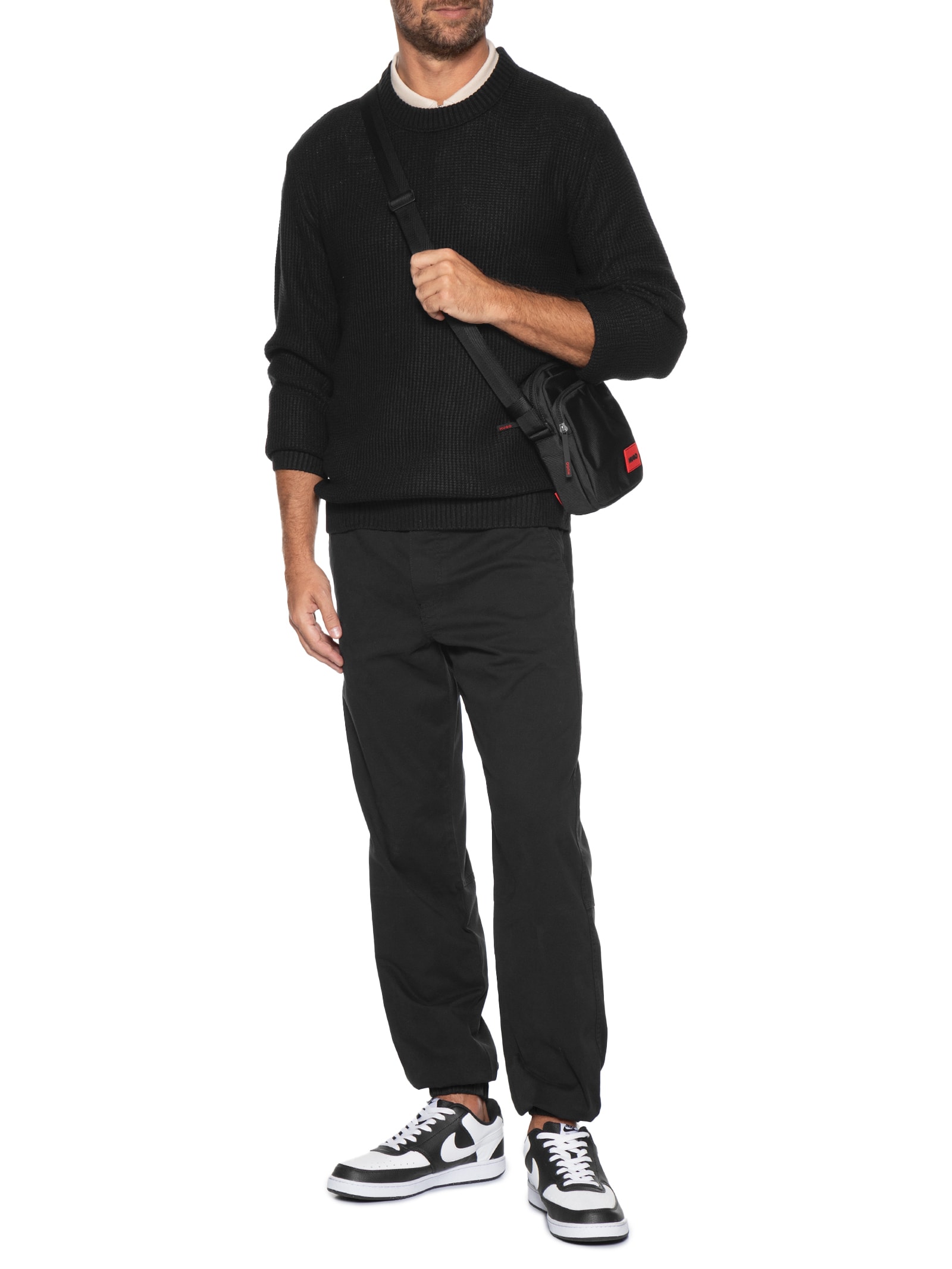 Suéter Masculino Roy Gola Careca Tricot Preto Jack & Jones