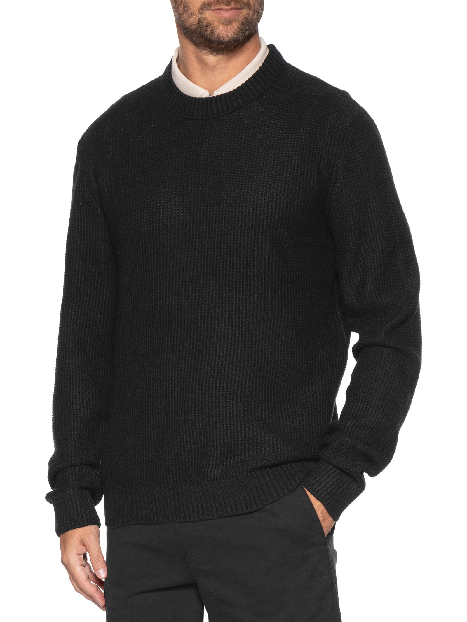 Suéter Masculino Roy Gola Careca Tricot Preto Jack & Jones