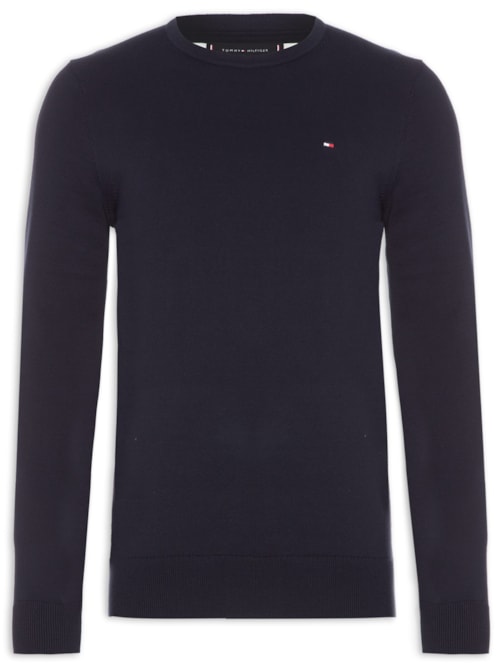 Suéter Masculino Signature Crew Neck - Preto