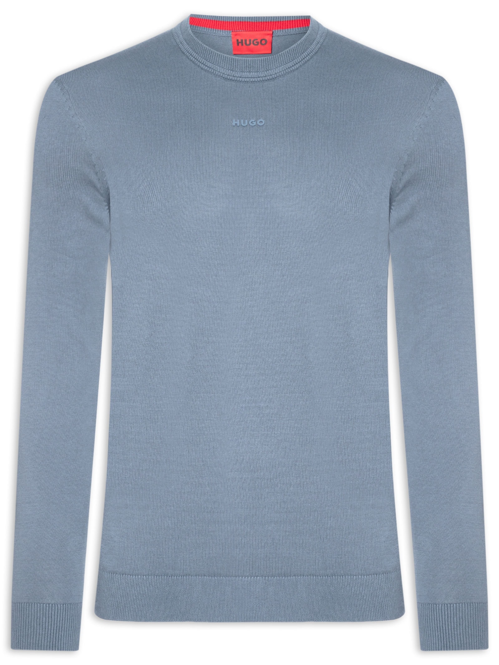 Suéter Masculino Slim-Fit Crew Neck San Cassius-C2 Azul Hugo