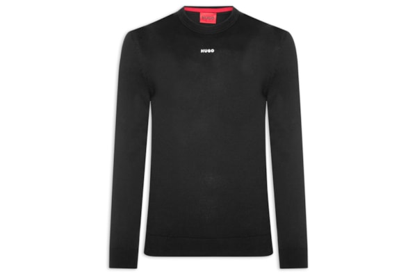 Suéter Masculino Slim-Fit Crew Neck San Cassius-C2 - Preto