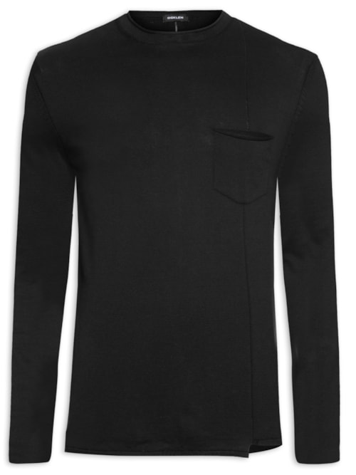 Suéter Masculino Soft Cotton - Preto