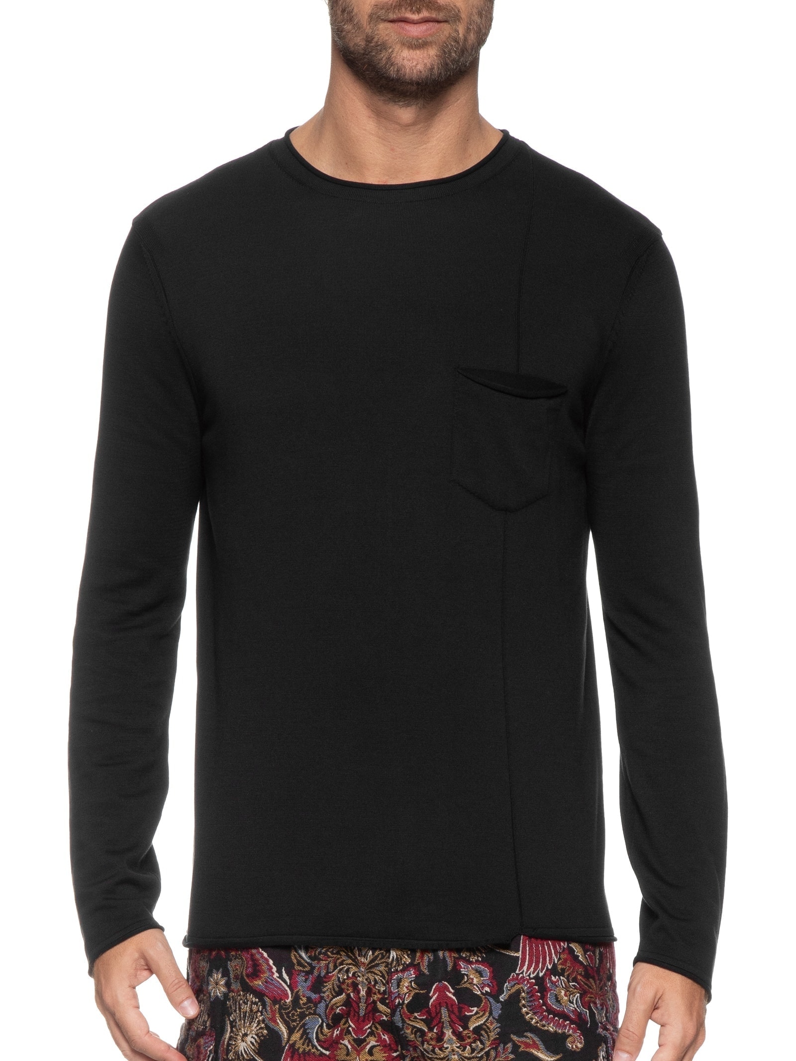 Suéter Masculino Soft Cotton Preto Osklen