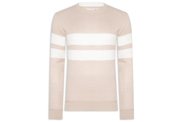 Suéter Masculino Soft Gola Redonda - Bege