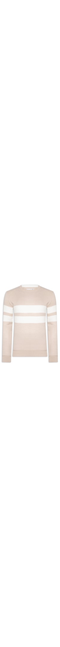 Suéter Masculino Soft Gola Redonda - Bege