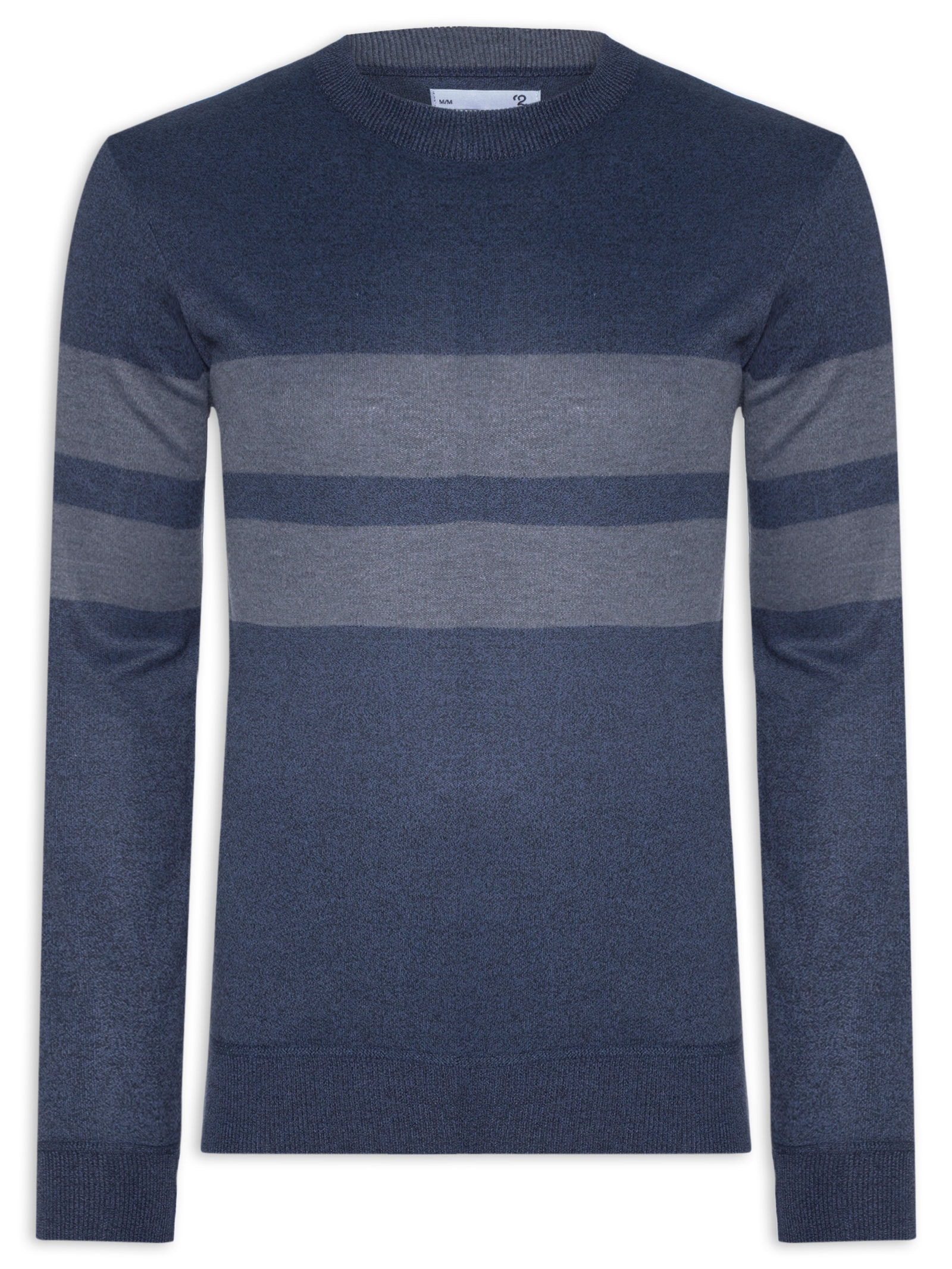 Suéter Masculino Soft Gola Redonda Cinza '2 Essential
