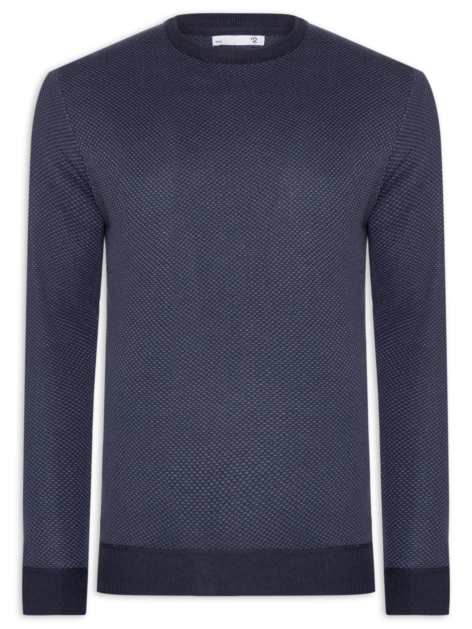 Suéter Masculino Textura Casa De Abelha Azul '2 Essential