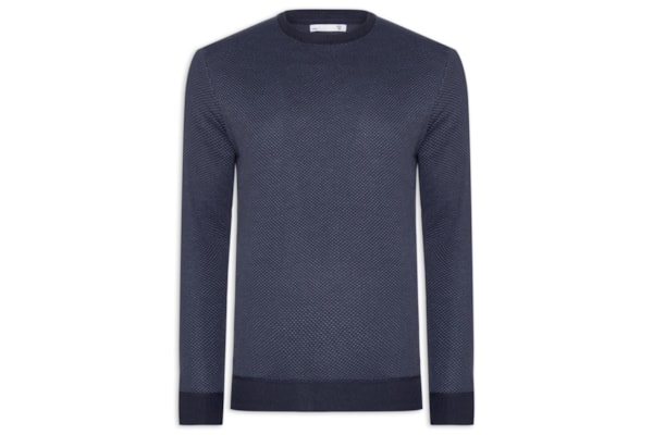 Suéter Masculino Textura Casa De Abelha - Azul