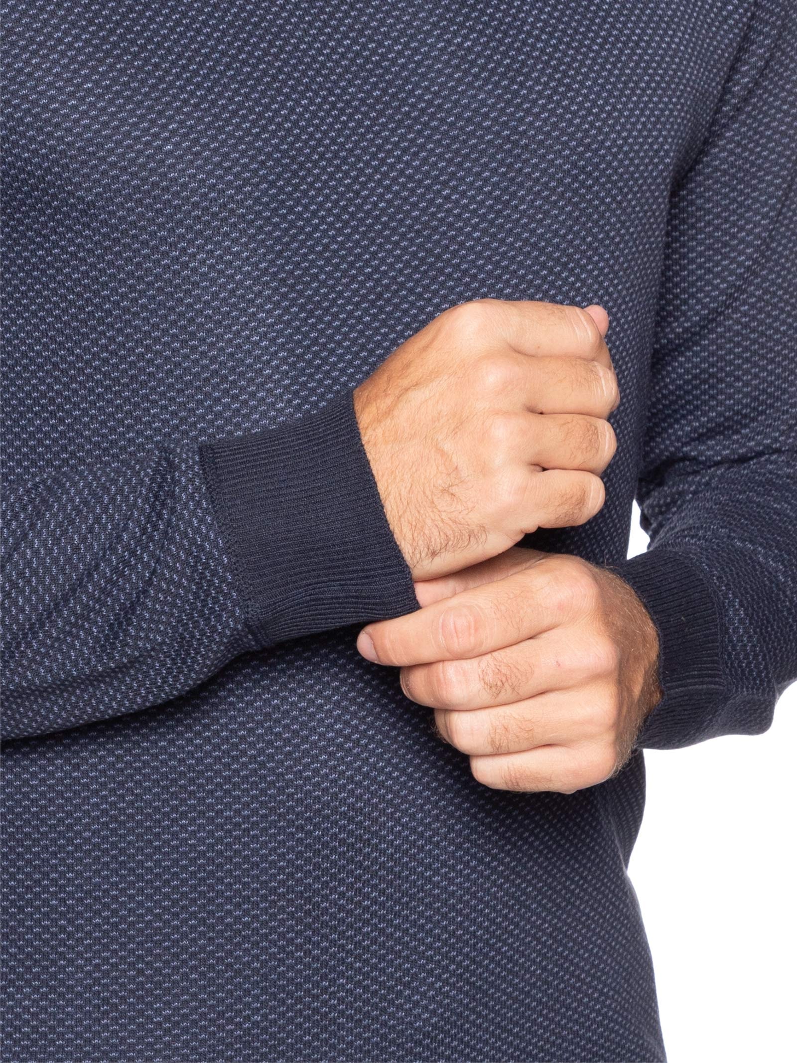 Suéter Masculino Textura Casa De Abelha Azul '2 Essential