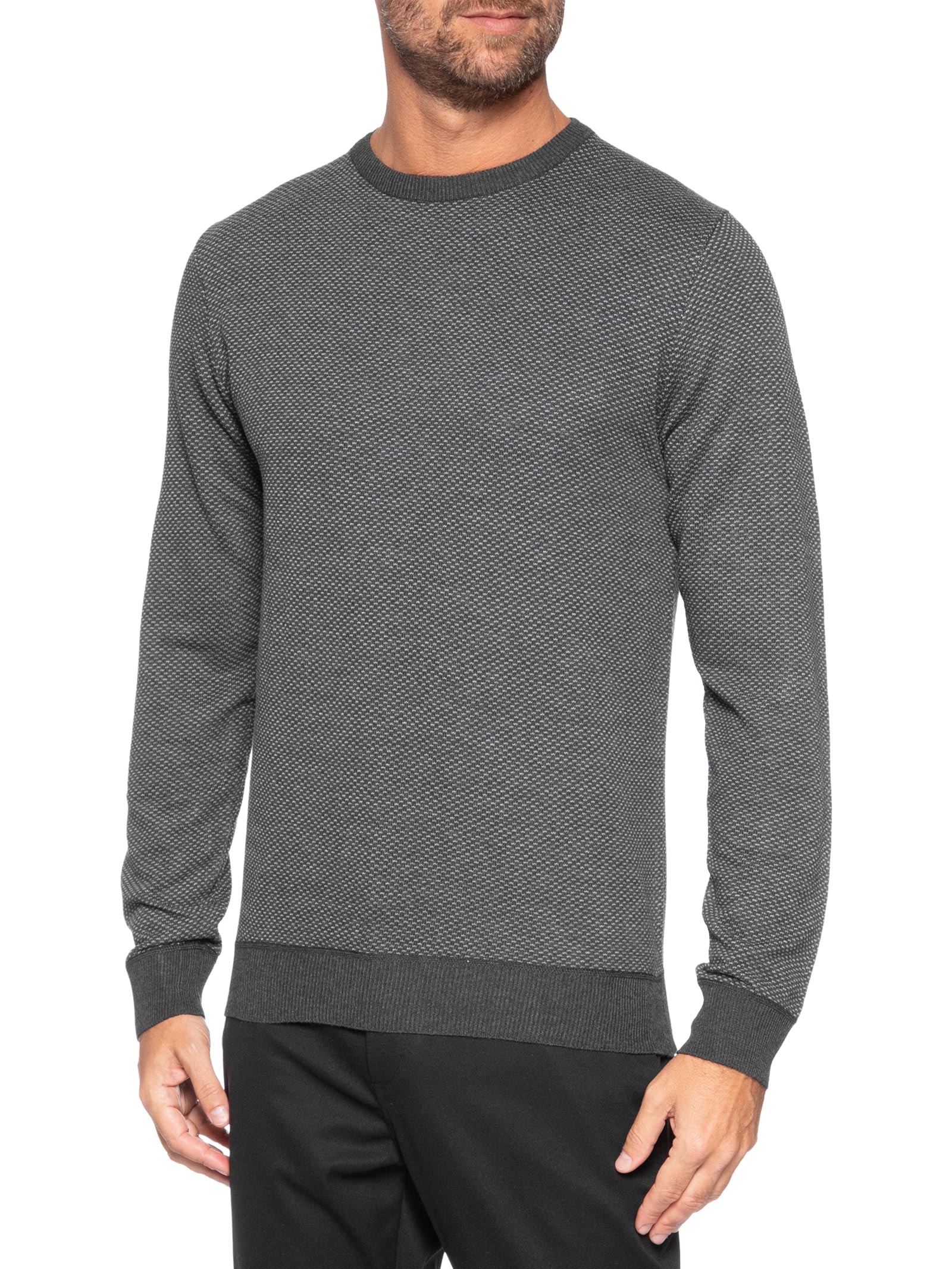 Suéter Masculino Textura Casa De Abelha Preto '2 Essential