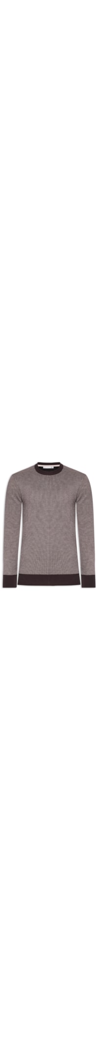 Suéter Masculino Textura Mini Listra - Bege