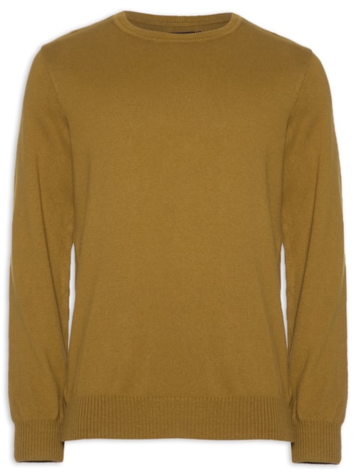 Suéter Masculino Tricot Básico – Marrom