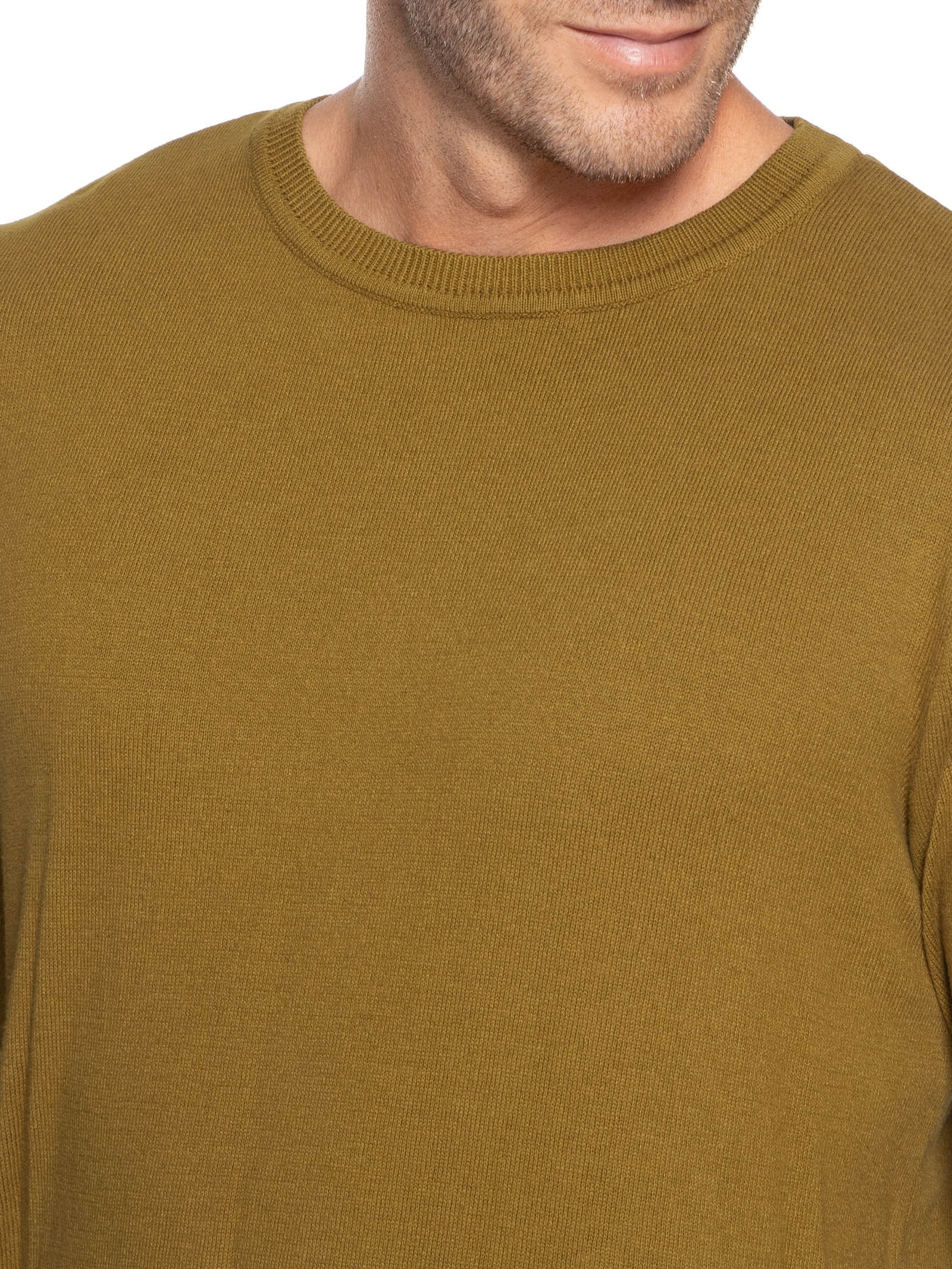 Suéter Masculino Tricot Básico Marrom Foxton