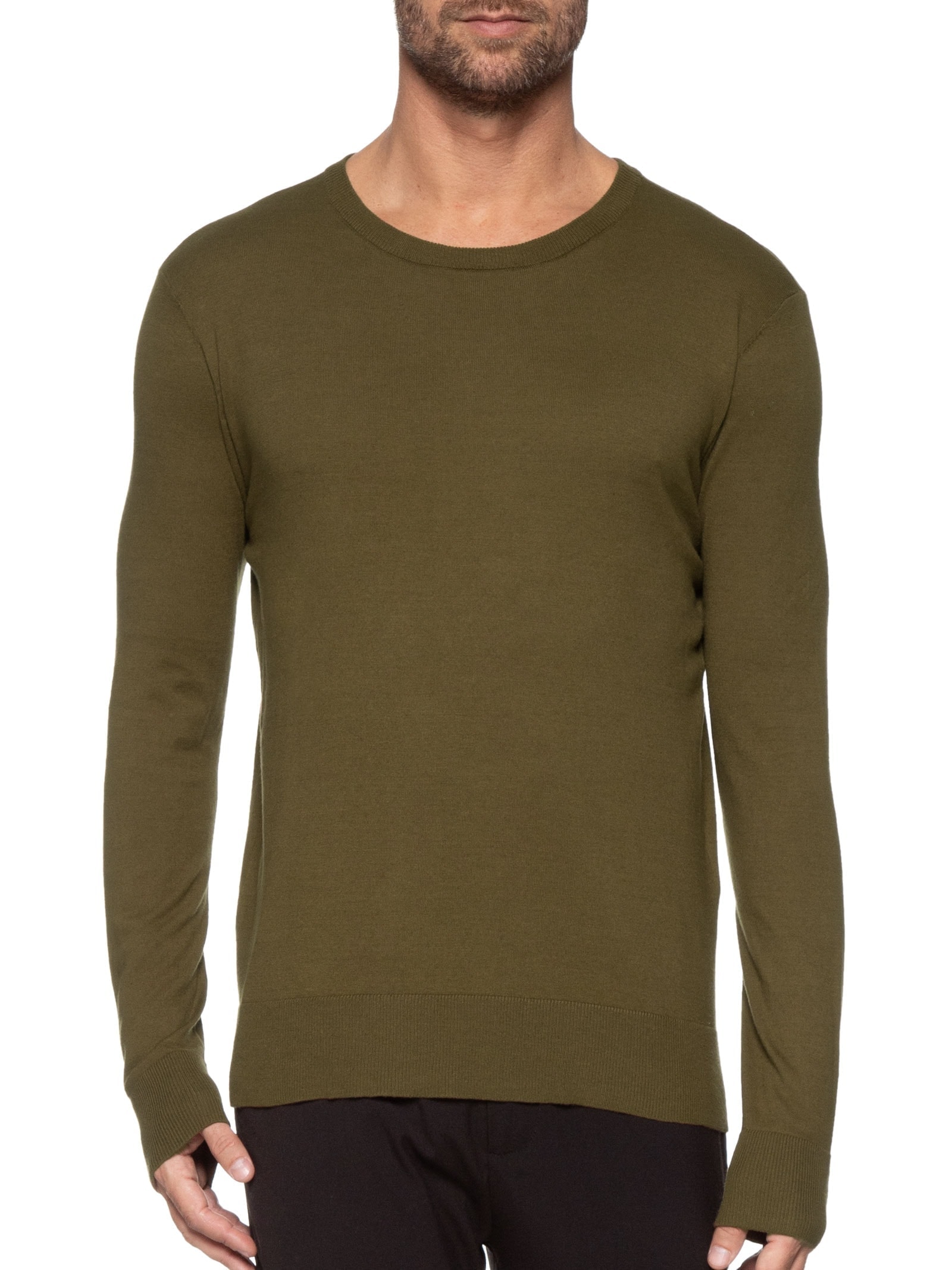 Suéter Masculino Tricot Classic Cotton Ii   Marrom Osklen