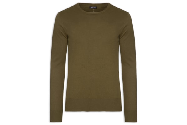 Suéter Masculino Tricot Classic Cotton Ii -   Marrom