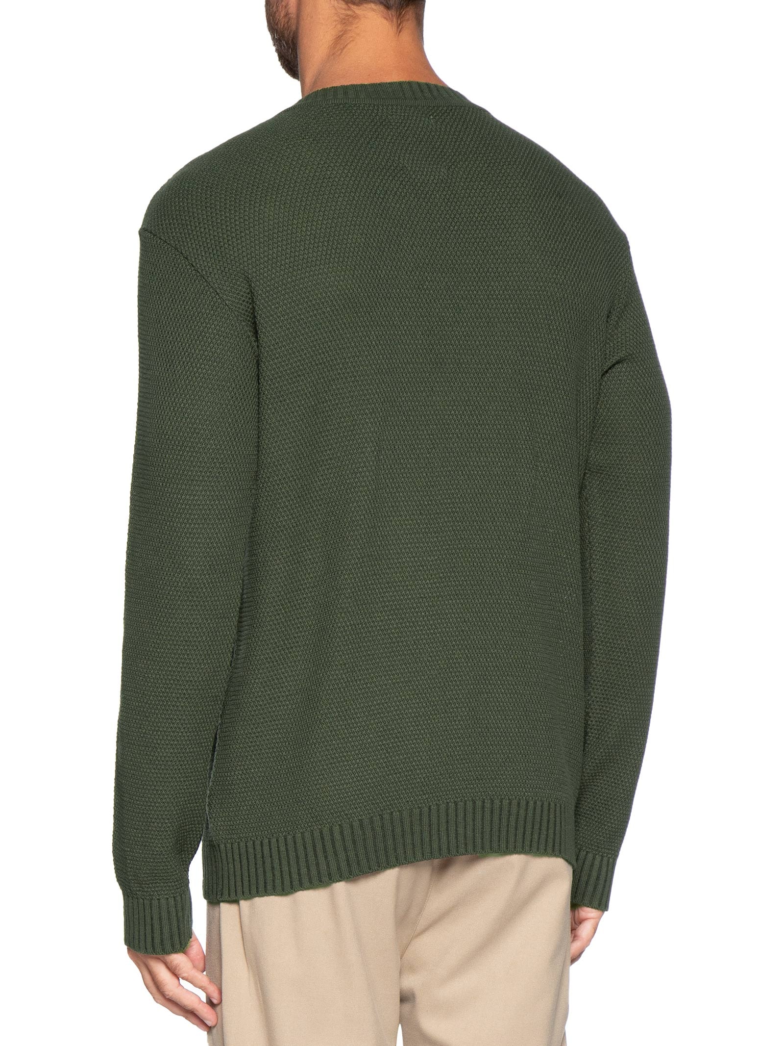 Suéter Masculino Tricot Colmeia Verde Pineapple