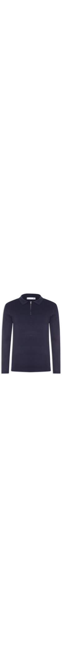 Suéter Masculino Tricot Com Zíper - Azul