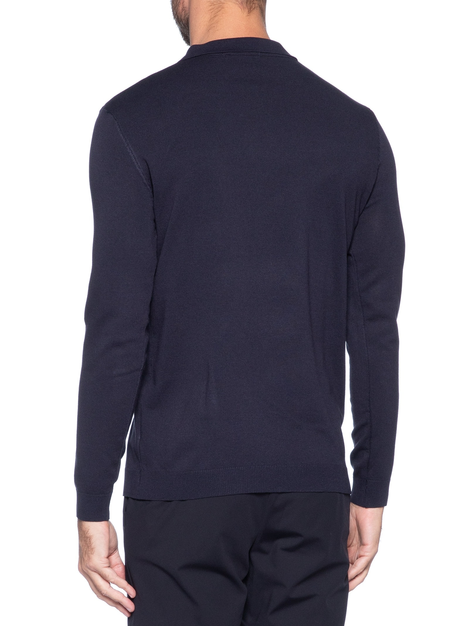 Suéter Masculino Tricot Com Zíper Azul '2 Essential